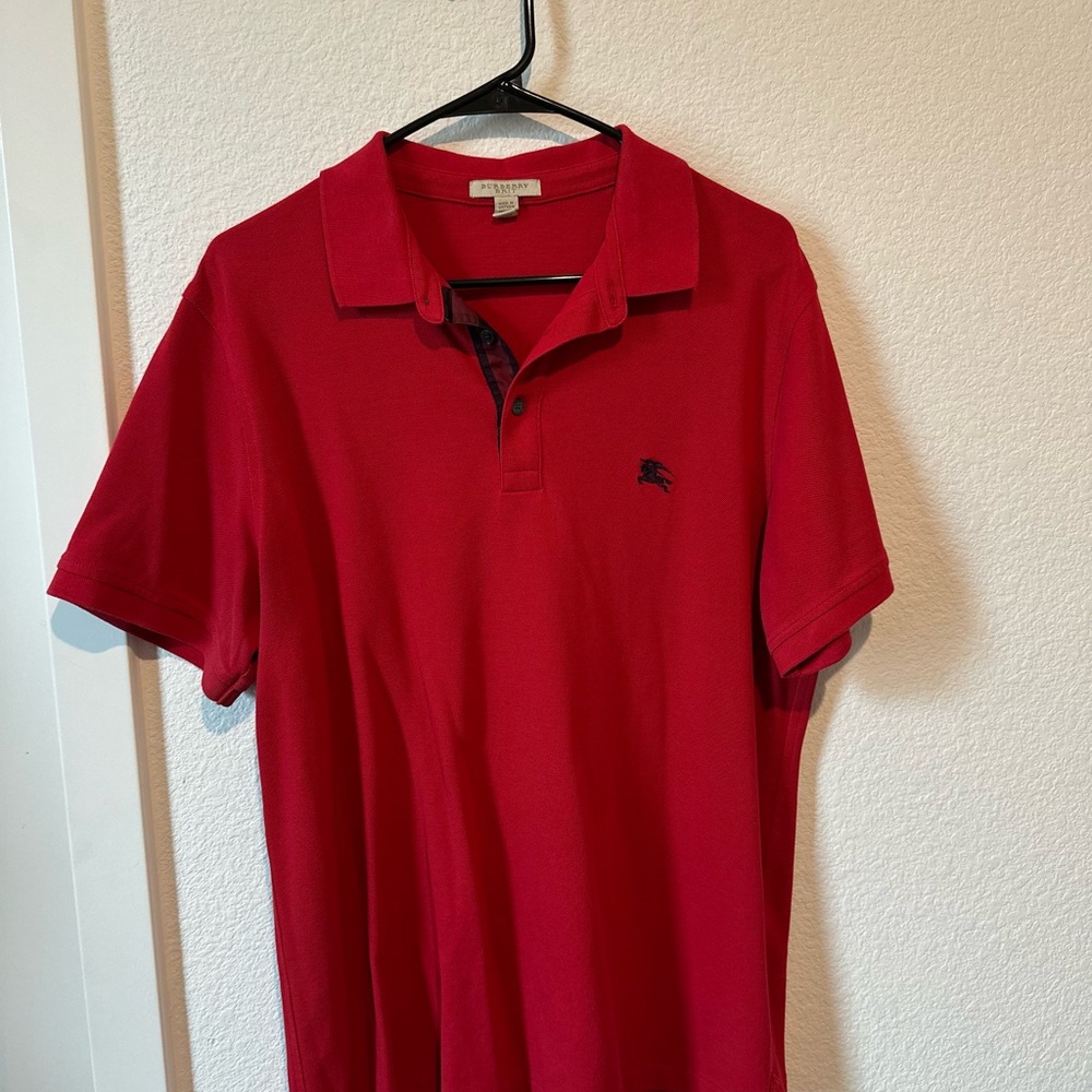 Burberry Red Polo Shirt - Picture 2 of 5